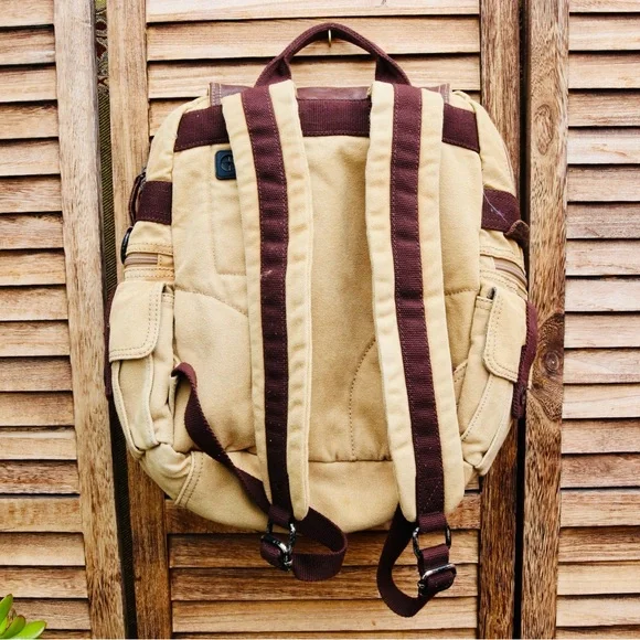 Stylish Tan and Brown Men's Backpack